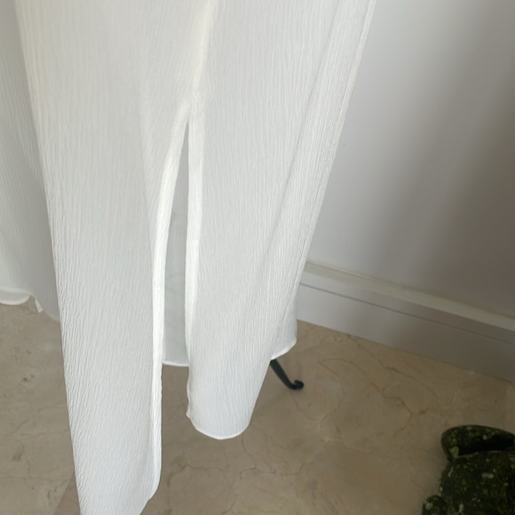 NWT EILEEN FISHER CRINKLED SHEER CREAM SILK MIDI JACKET - Picture 8 of 9